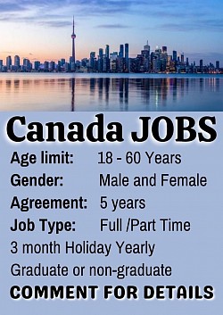 CANADA 🇨🇦  JOBS AVAILABLE